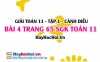 Giải bài 4 trang 65 Toán 11 tập 1 SGK Cánh Diều
